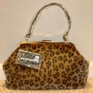 NWTLeopard sourpuss purse